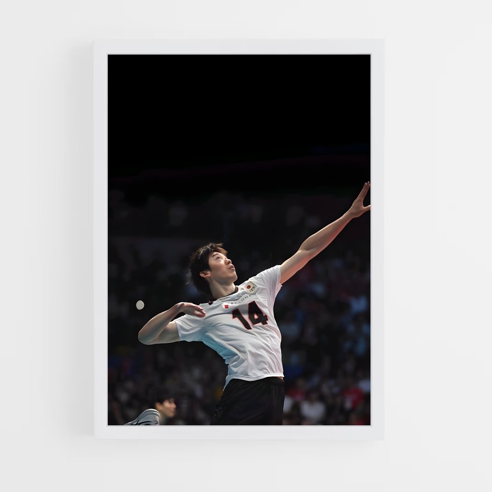 Poster Yuji de nishida – affiche Volleyball (vue 3)